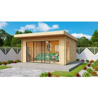 26% reduziert! Fjordholz Gartenhaus Alu Concept 70 E 24m² Unkategorisiert online kaufen