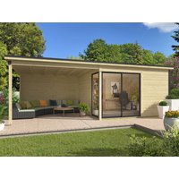26% reduziert! Fjordholz Gartenhaus Modell Amrum-3 mit Anbau 16m² Unkategorisiert online kaufen
