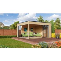 26% reduziert! Fjordholz Gartenhaus Modell Q-BIC Alu 44 D 20m² Unkategorisiert online kaufen