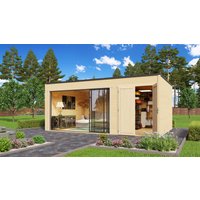 26% reduziert! Fjordholz Gartenhaus Modell Q-BIC Alu 70 H 24m² Unkategorisiert online kaufen